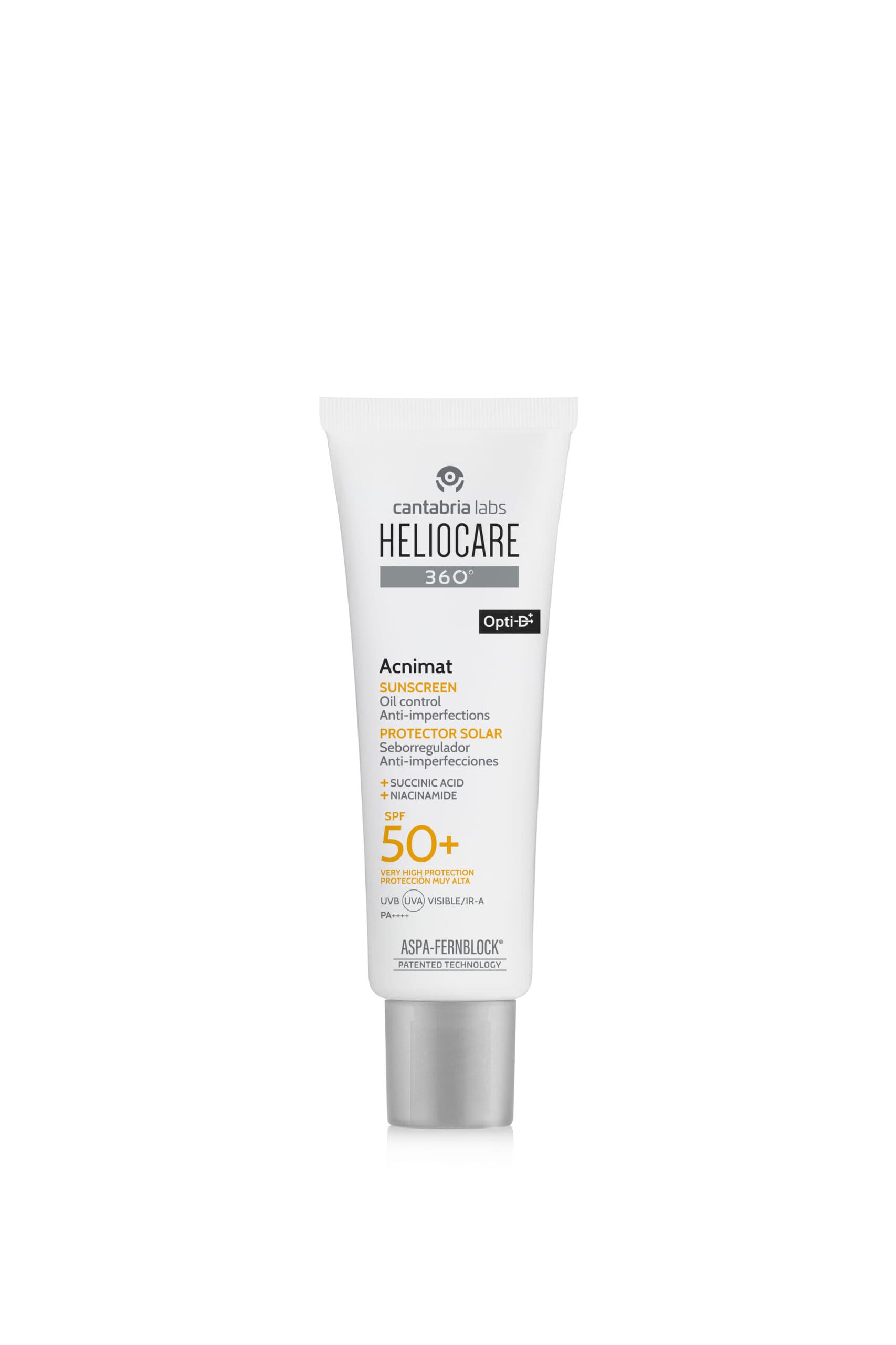 HELIOCARE 360° ACNIMAT Sunscreen - Себорегулирующий солнцезащитный крем с SPF 50 для кожи, 50 мл